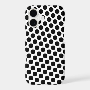 Black Polka Dot Design iPhone 17 Case