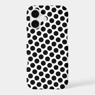 Black Polka Dot Design iPhone 17 Case