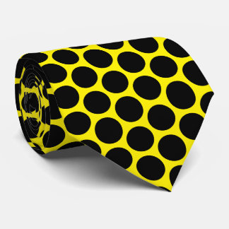 Black Polka Dot Design Neck Tie
