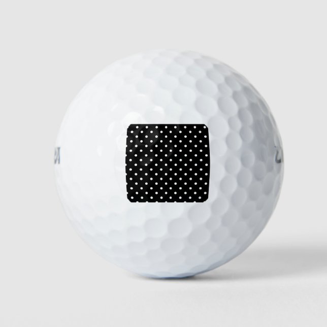 black polka dot golf balls (Front)