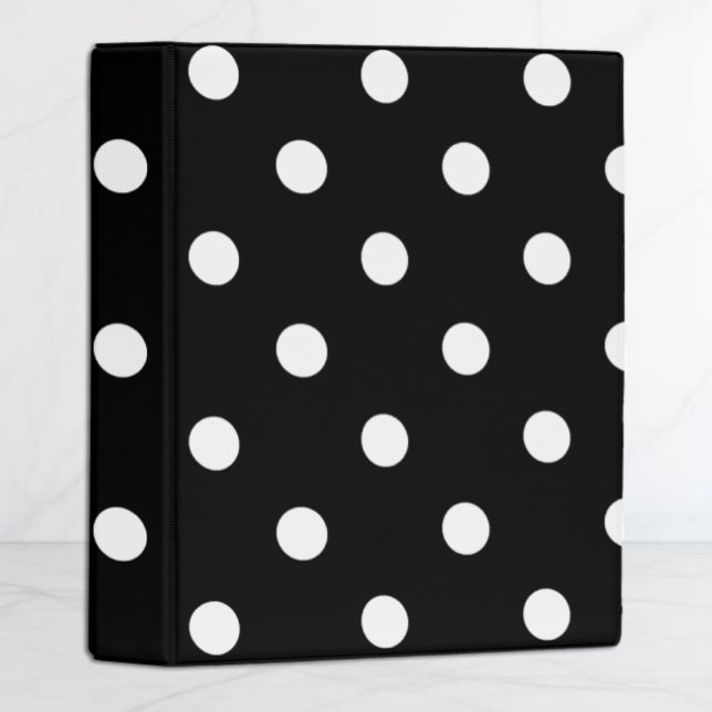 Black Polka Dot Mini Binder (Creator Uploaded)