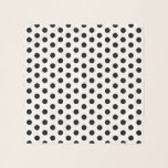 Black Polka Dot on White Jockey Silks Scarf<br><div class="desc">An elegant black polka dot scarf or wrap to complement your derby day outfit for a stylish day at the races or a horse racing derby party. This black on white dot print is inspired by classic jockey silk dot patterns. You can customize the colors in the design tool for...</div>