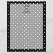 Black polka dot pattern (Front)