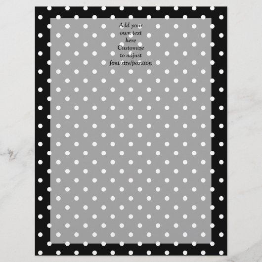 Black polka dot pattern (Front)