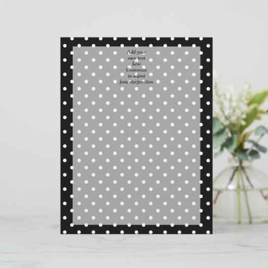 Black polka dot pattern (Standing Front)