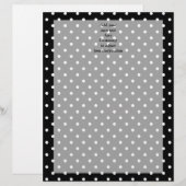 Black polka dot pattern (Front/Back)