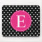 Black Polka Dot Pink Monogram