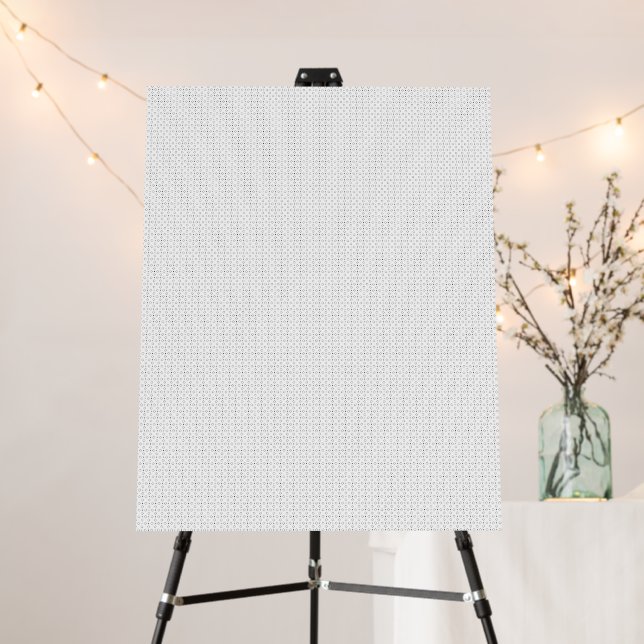 Black Polka Dot Seamless Pattern | Tiny Dots Foam Board (In Situ (Stand))
