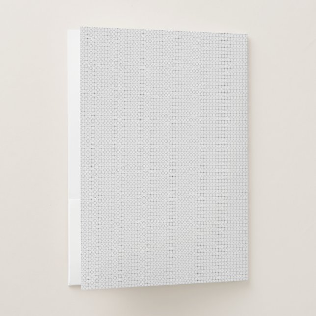Black Polka Dot Seamless Pattern | Tiny Dots Pocket Folder (Back)