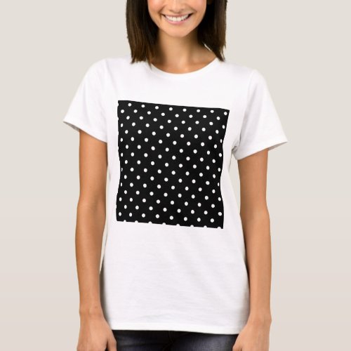 black polka dot T_Shirt