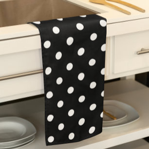 Black Polka Dot Towel