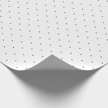 Black Polka Dot Wrapping Paper by Letsrendevoo at Zazzle