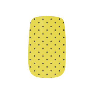 Black Polka Dots - Citrine Minx Nail Art