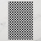 Black Polka Dots Custom Invitation Flyer (Front)