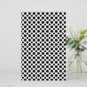 Black Polka Dots Custom Invitation Flyer (Standing Front)