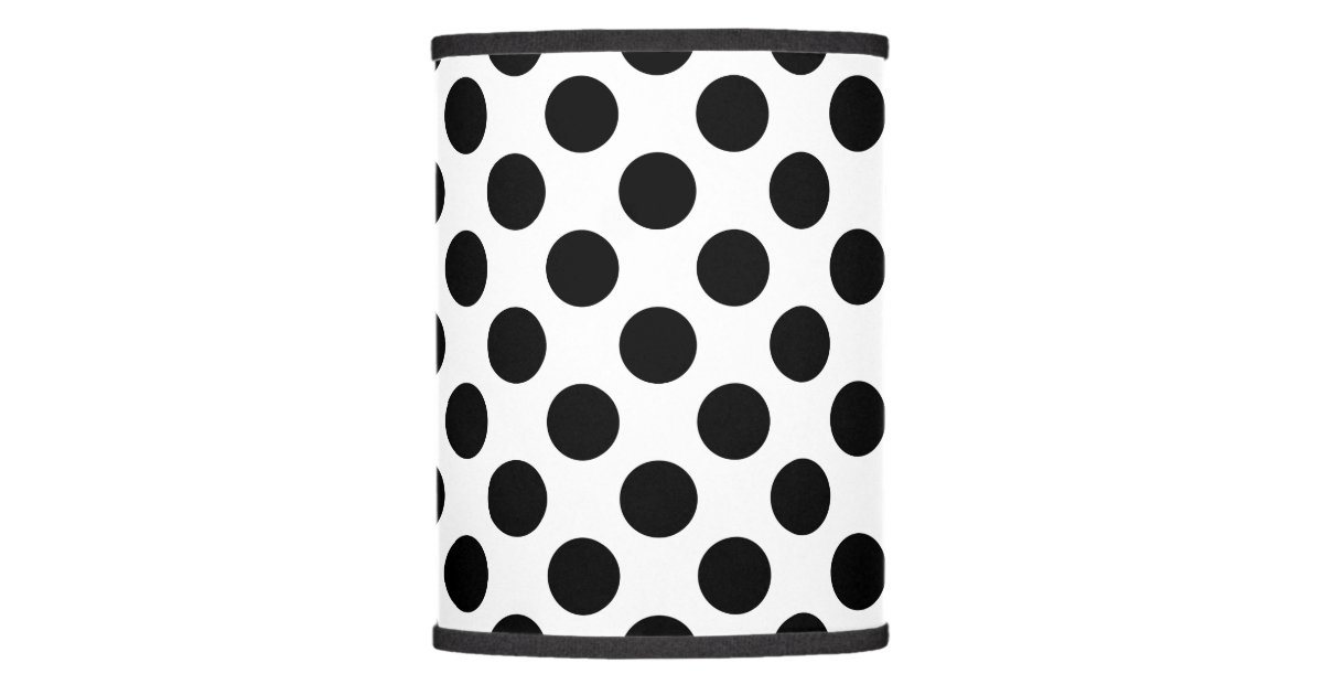 Black Polka Dots Lamp Shade Zazzle Com