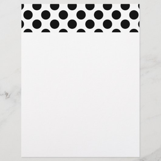 Black Polka Dots Letterhead (Front)