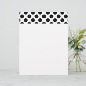 Black Polka Dots Letterhead (Standing Front)
