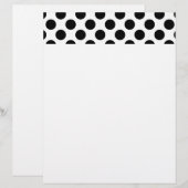 Black Polka Dots Letterhead (Front/Back)
