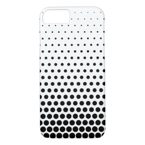 Black Polka Dots Modern White iPhone 87 Case