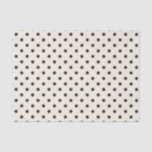 Black Polka Dots on Antique White Tissue Paper
