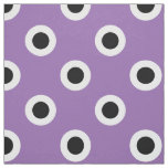 Black Polka Dots On Purple Fabric
