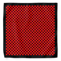 red and black polka dot border