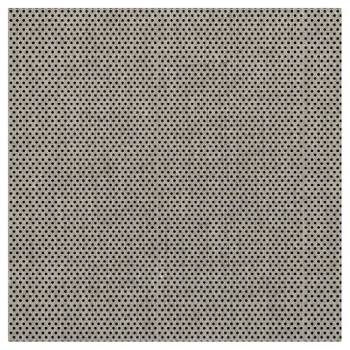 Black Polka Dots on White Background Fabric