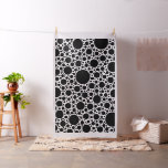 Black Polka Dots Pattern + your backgr. &amp;  ideas Fabric