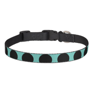 Black Polka Dots Pet Collar