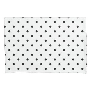 Black Polka Dots Pillow Case