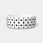 Black Polka Dots, Polka Dot Pattern, Dots, Dotted Bowl<br><div class="desc">Cute,  fun and adorable polka dot pattern in black and white color. Modern and trendy gift,  perfect for the polka dots lover in your life.</div>