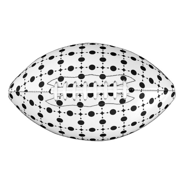 Black Polka Dots, Polka Dot Pattern, Dots, Dotted Football (Front)