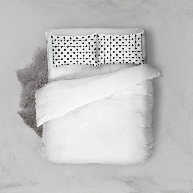 Black Polka Dots, Polka Dot Pattern, Dots, Dotted Pillow Case (Creator Uploaded)