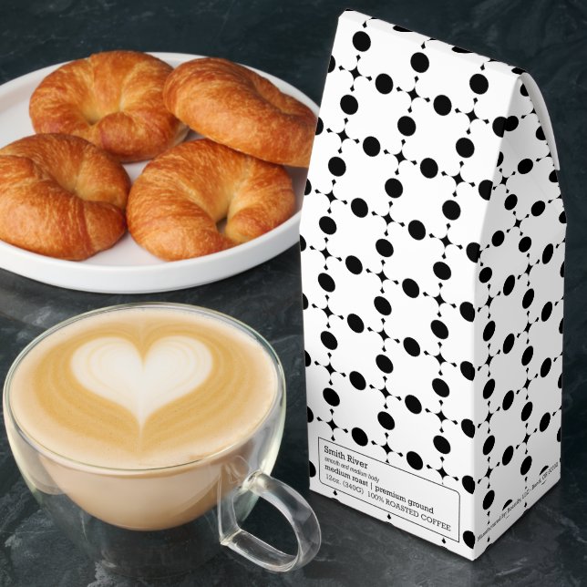 Black Polka Dots, Polka Dot Pattern, Dots, Dotted Roasted Coffee (Breakfast)