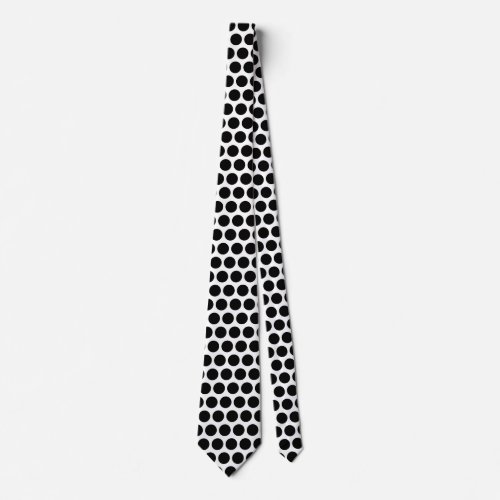 Black Polka Dots White Custom Color Gift Favor Neck Tie