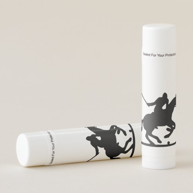 Black Polo Sport Player Lip Balm (Front)