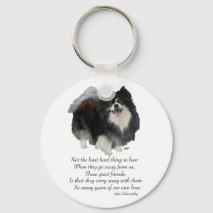 Black Pomeranian Keepsake Keychain