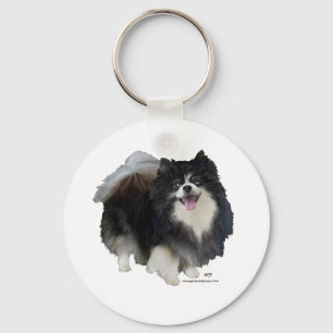 Black Pomeranian Keychain