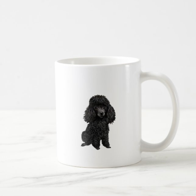 Black Poodle (#3) Coffee Mug (Right)
