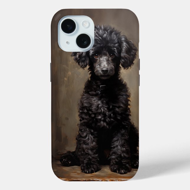 Black Poodle  Case-Mate iPhone Case (Back)