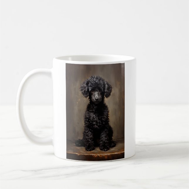 Black Poodle  Coffee Mug (Left)