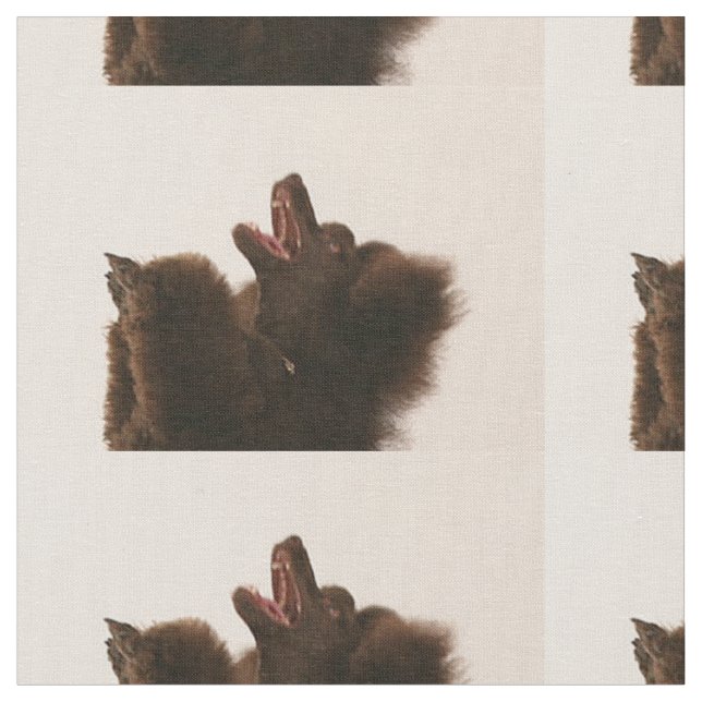 black poodle dancing.png fabric (Close Up)