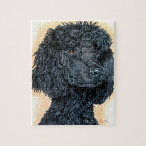 Black Poodle Jigsaw Puzzle