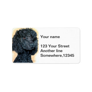 Black Poodle Label