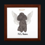 Black Poodle Sympathy Memorial Gift Box<br><div class="desc">There are some who bring a light so great to the world, that even after they are gone, their light remains. Let a sweet keepsake box bring comfort to your heavy heart as you take a moment to remember your beloved black poodle. For the most thoughtful gifts, pair it with...</div>