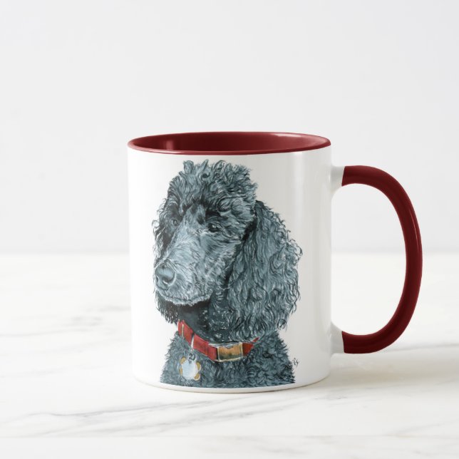 Black Poodle Whitney Mug (Right)
