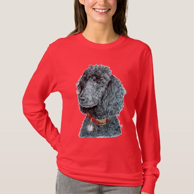 Black Poodle Whitney T-shirt (Front)