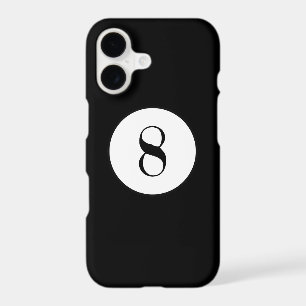 Black Pool Ball Number 8 Ball iPhone 17 Case