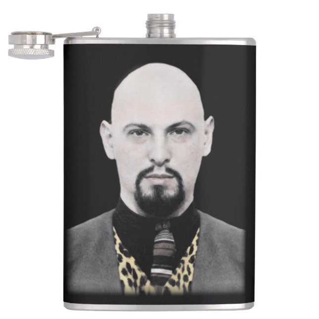 Black Pope Flask (Opened)